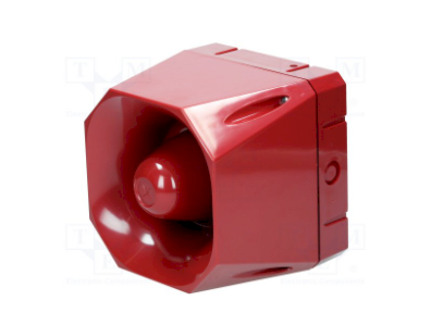 Cooper AS/S/24/120/R Asserta Siren 24V 120dBA Kırmızı