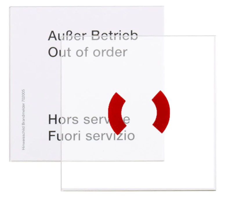 Esser 701040 Yangın alarm butonu yedek camı,10 paket