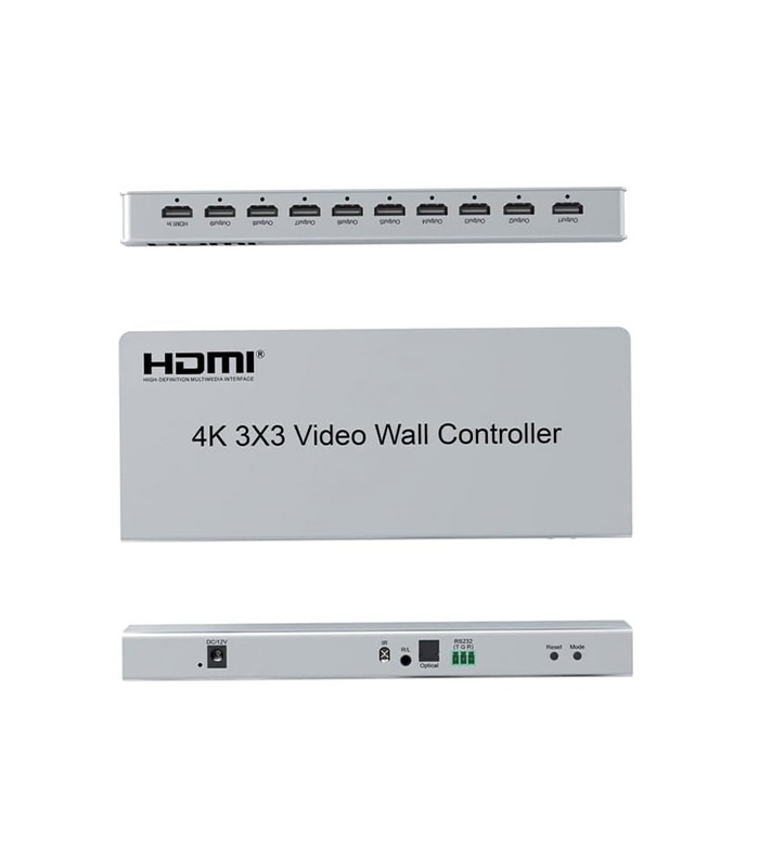 HDVW08 4K 3x3 HDMI Video Wall Controller