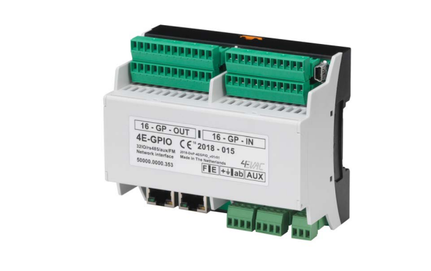 4E-GPIO I/O Modülü, Adreslenebilir 16 Giriş / 16 Çıkış. EN54-16