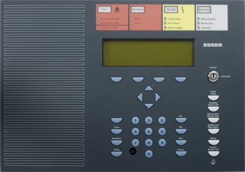 Esser 786002 IQ8Control İngilizce Kumanda Modülü Ön Paneli