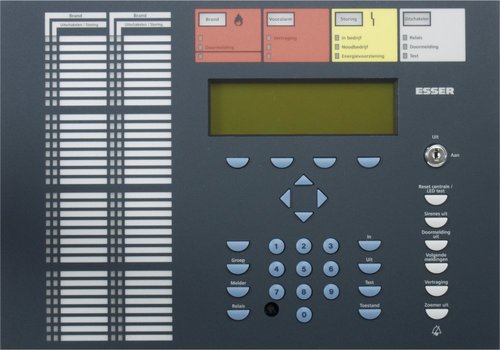 Esser 786108 IQ8Control SZI 64 Göstergeli Operatör Ön Paneli Felemenkçe
