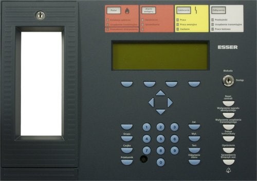 Esser 786305 Yazıcı ve Sarma Makarası Yuvalı Operatör Ön Paneli Lehçe