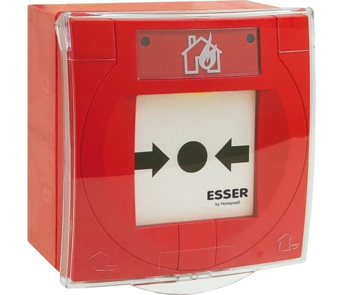 Esser 804961 IP 66/67 İzolatörlü IQ8MCP Kompakt Adresli Yangın Butonu, Cam Elemanlı