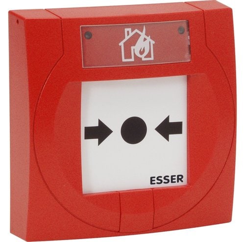 Esser 804971.IN FM Onaylı İzolatörlü IQ8MCP Kompakt Adresli Yangın Butonu, Cam Elemanlı