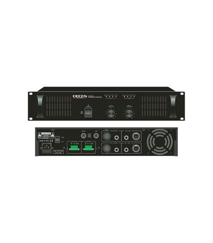 Decon DP-2200 2x200 Watt 2 Kanal Trafolu Power Amfi