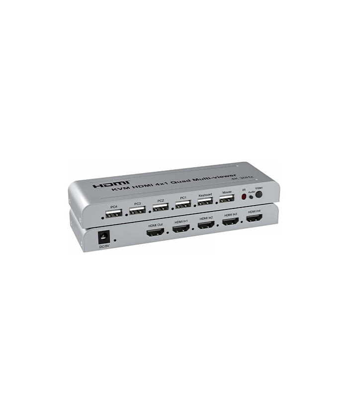 NVC-HDSW4-KVM 4K 4x1 HDMI Switcher