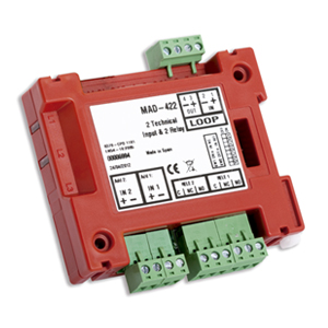 Detnov MAD-422 İki Teknik Girişli ve İki Röle Çıkışlı Adresli İzleme ve Kontrol Modülü