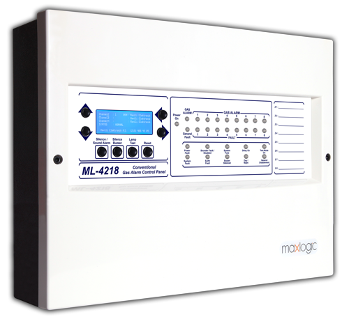 Mavili ML-4218 Konvansiyonel Gaz Alarm Santrali, 8 Bölge