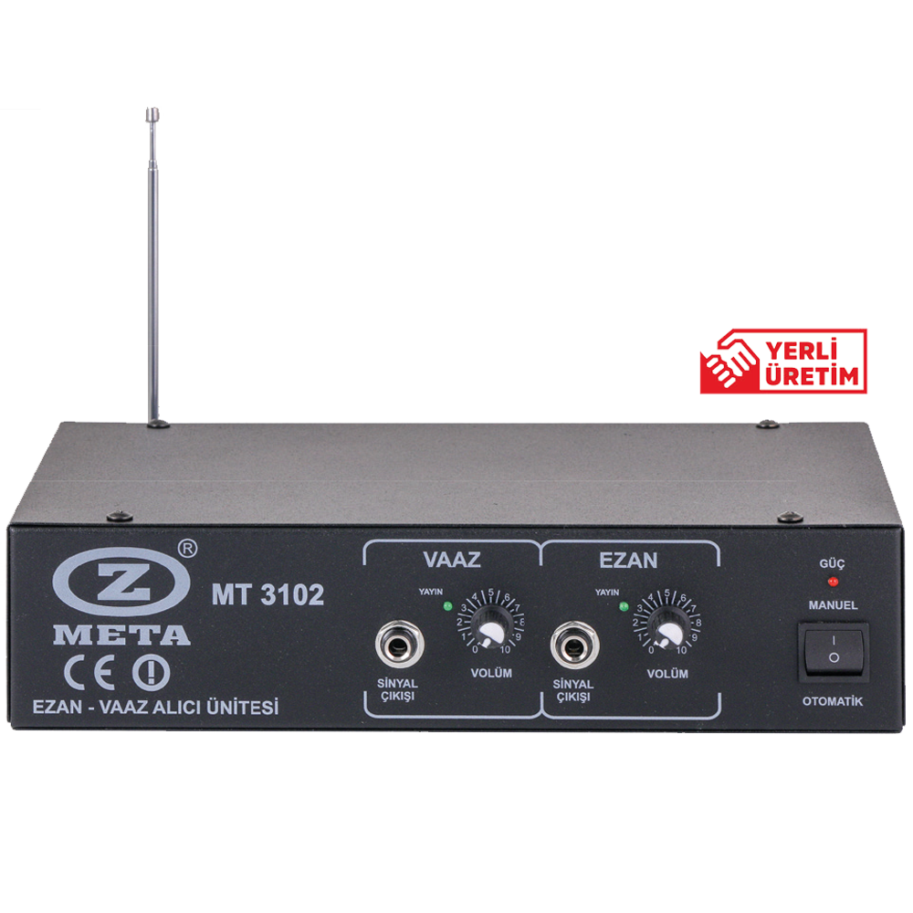 MT 3102 Ezan/vaaz Fsk Mt 3102 D Ctcss Dtmf Mt 3102 D (dual Kod) Vhf-uhf Dış Ortam Alıcı Ünitesi