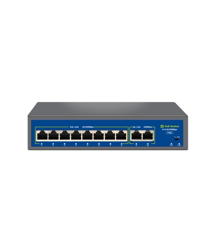 NVC-HIF0820FBL-C PoE Switch