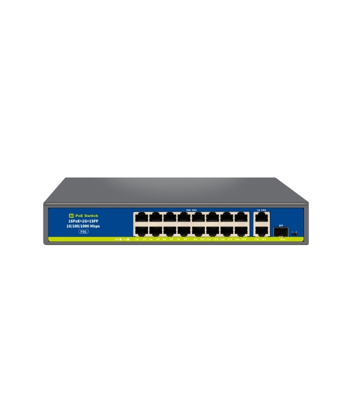 NVC-HIF1621GBL-C PoE Switch