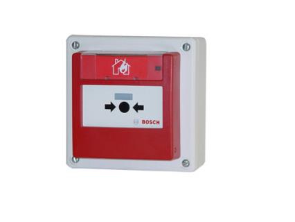 Bosch FMC-420RW-HSRRD Adreslenebilir Sıfırlanabilir Yangın İhbar Butonu, Sıva Üstü, Dış Mekan, Kırmızı