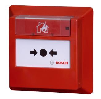 Bosch FMC-420RW-GFGRD Adreslenebilir Cam Bölmeli Yangın İhbar Butonu, Sıva Altı, İç Mekan, Kırmızı