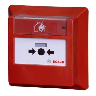 Bosch FMC-420RW-GFRRD Adreslenebilir Sıfırlanabilir Yangın İhbar Butonu, Sıva Altı, İç Mekan, Kırmızı