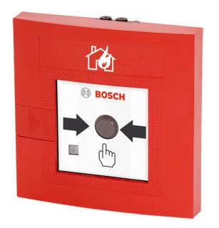 Bosch FMC-210-DM-H-R Adreslenebilir Çift Hareketli Yangın İhbar Butonu, Dış Mekan, Kırmızı