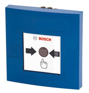 Bosch FMC-120-DKM-G-B Konvansiyonel İç Mekan Manuel Yangın Butonu, Mavi