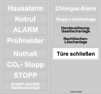 Bosch FMC-FST-DE Manuel Yangın Butonu Şeffaf Folyo Seti