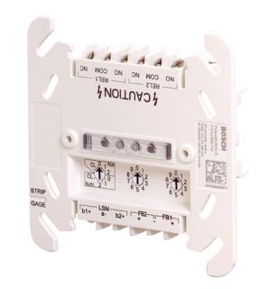Bosch FLM-420-RHV-D Yüksek Gerilim Röle Arayüz Modülü, 2 Çıkışlı DIN Rayı Tipi