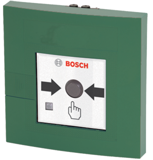 Bosch FMC-210-DM-G-GR Adreslenebilir Çift Hareketli Yangın İhbar Butonu, İç Mekan, Yeşil