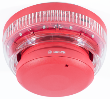 Bosch FNX-425U-WFRD Adresli Kesintisiz Taban Sireni ve Beyaz Flaşörlü Görsel Alarm, Kırmızı Gövde