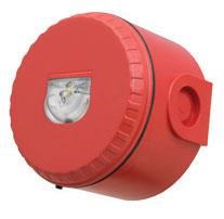 Bosch SOL-LX-W-WF-R-D Beyaz Flaşlı Duvar Tipi LED Flaşör, Sıva Altı Kaide, Kırmızı Gövde