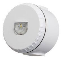 Bosch SOL-LX-W-RF-W-D Kırmızı Flaşlı Duvar Tipi LED Flaşör, Sıva Altı Kaide, Beyaz Gövde