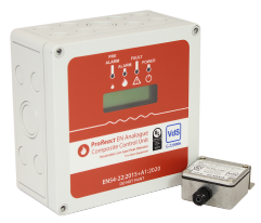Bosch FCS-LHD-2EN LCD Ekranlı Lineer Isı Dedektörü Değerlendirme Ünitesi, IP 65, Gri