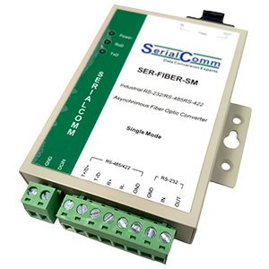 Detnov SER-FIBER-SM-SC Tek Modlu Fiber Optik RS-485 Dönüştürücü