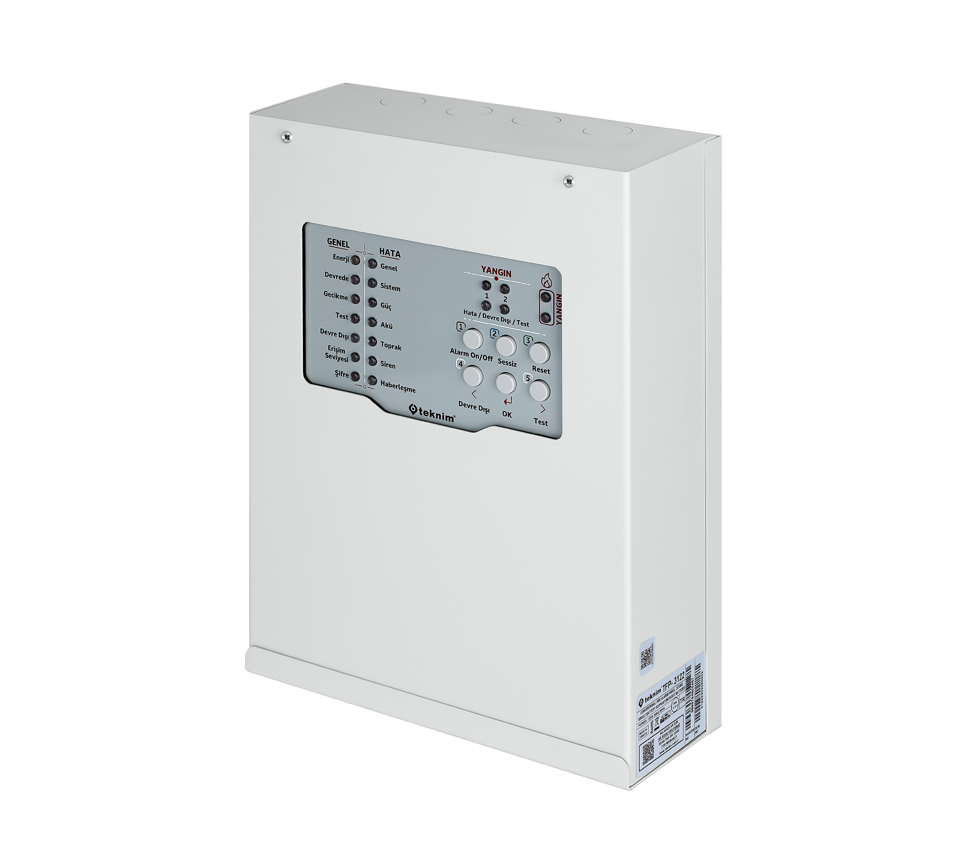 Teknim TFP-3122 2 Bölgeli Konvansiyonel Yangın Alarm Paneli