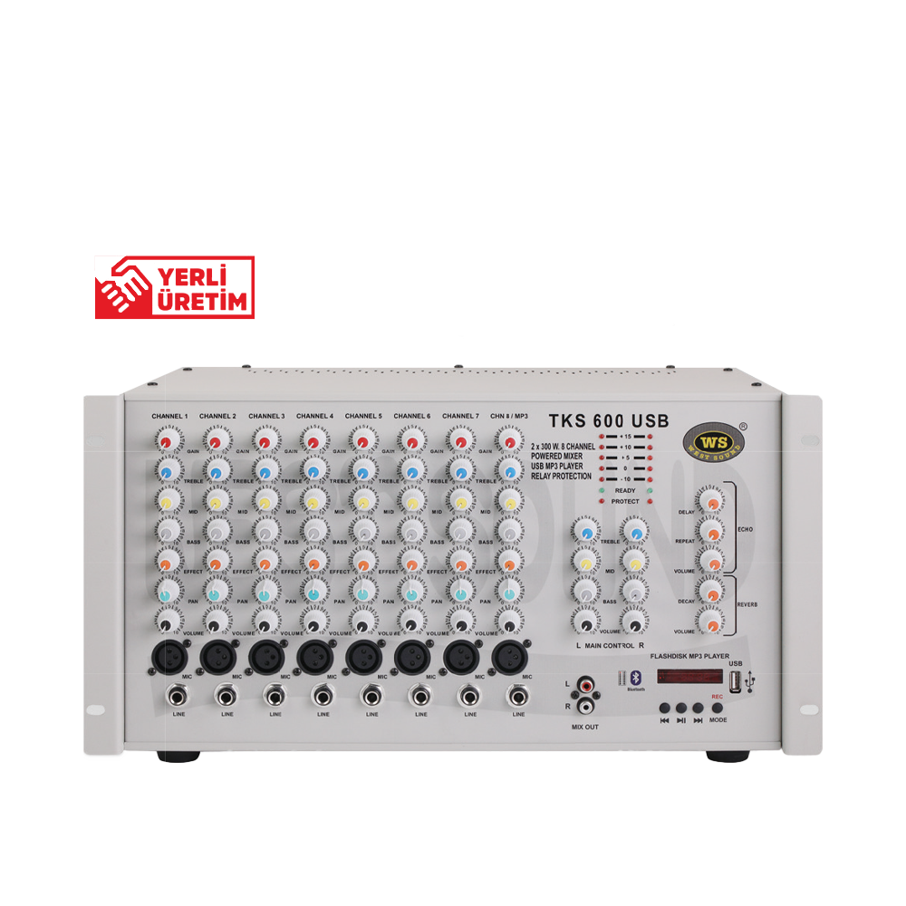 TKS 600 EF (USB) Mikserli Amplifikatörler