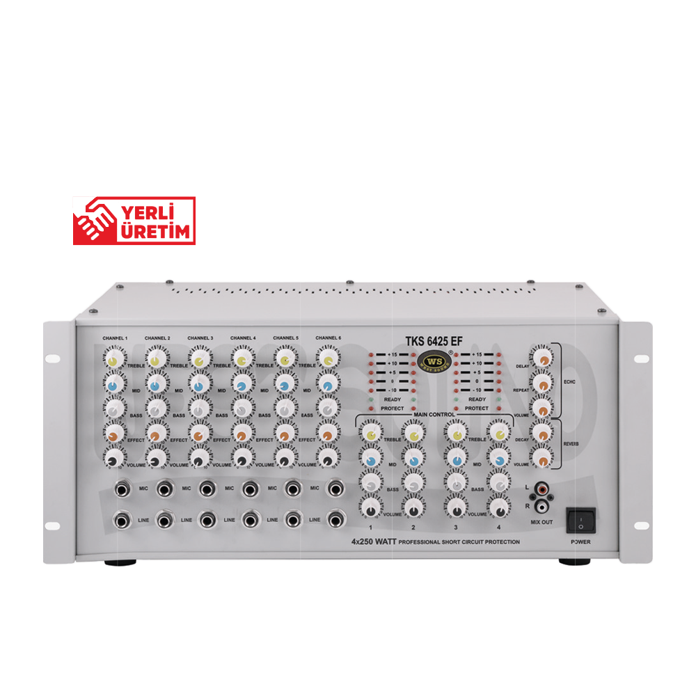 TKS 6425 EF QUADRO Mikserli Amplifikatörler