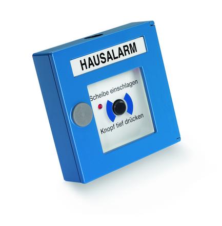 Detectomat PL 3300 PBD-ALU-B Mavi Bina Alarmı İhbar Butonu, Adresli (Alüminyum Gövde)