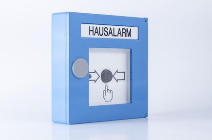 Detectomat CT 3000 PBD-ALU-B Mavi Bina Alarmı İhbar Butonu, Konvansiyonel (Alüminyum Gövde)