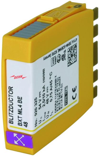 Detectomat BXT ML4 BE 48 Loop Hattı için 48 V 4 Kanallı Aşırı Gerilim Koruma Modülü