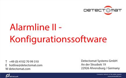 Detectomat Alarmline II Softw Lineer Isı Dedeksiyon Konfigürasyon Yazılımı