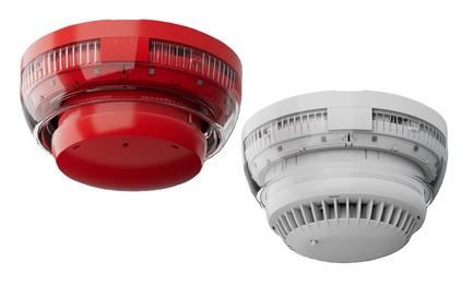 Detectomat PL 3300w CONUS SFr Flaşörlü Adresli Siren, Beyaz Gövde Kırmızı Flaş