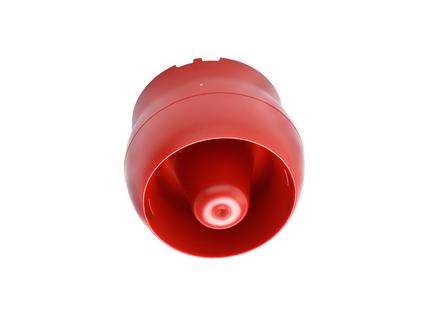 Detectomat DCWS-E-R Konvansiyonel Çok Tonlu Siren, Kırmızı, En Fazla 96 dB