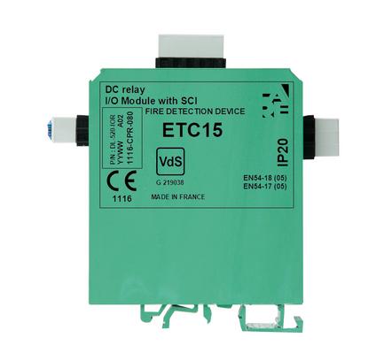 Detectomat DL-510-IOR DC510 Serisi DIN Rayı Tipi Adresli Giriş/Çıkış Modülü