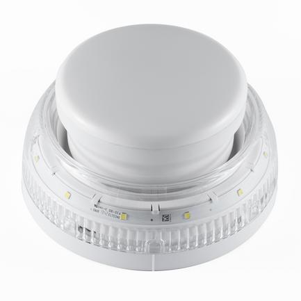 Detectomat DL-520-CONUS-AB-SF-WR CONUS II D-Loop Flaşörlü Siren, Beyaz Gövde Kırmızı Flaş