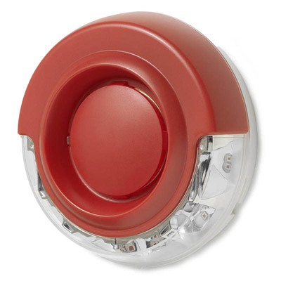 Siemens FDS227-RW Beyaz LED'li Kırmızı Muhafaza İçinde Sesli Uyarı Sinyali