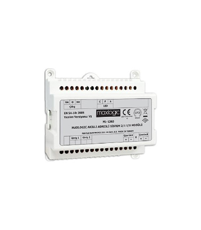 Mavili ML-1363 Akıllı Adresli I/O 2 Giriş 1 Çıkış Modülü