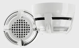 Hochiki Hibrit Kablosuz Optik Duman Dedektörü Dahili Sesli Alarm ve Flaşör (VAD) ile