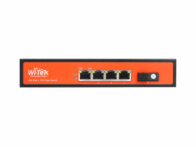 WI-PS105F - 5FE+1SC Fiber 802.3af/at PoE Switch