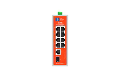 WI-PS212GF-I V2 8FE+1 GE+1 SFP Fiber Uplink Endüstriyel PoE Switch