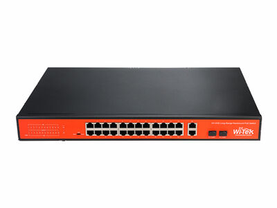 WI-PS526GH - 24FE+1G+1Combo SFP+Watchdog+200W+250M CCTV PoE Switch