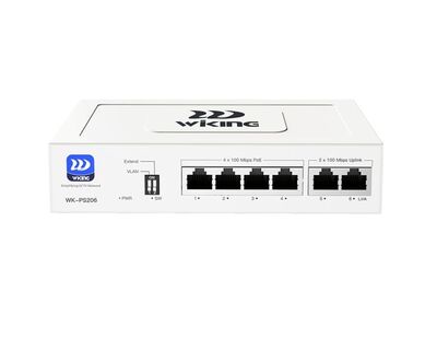 WK-PS206 V2 4FE PoE + 2FE Uplink 55W PoE Switch