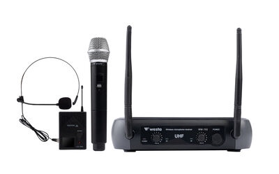 WM-102HT 1 Receiver+1 Handheld Mic.+ 1 Lavalier(Yaka) Mikrofon Seti