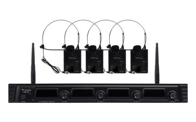 WM-404T - 4 Kanal UHF Yaka (HeadSet) Mikrofon Seti