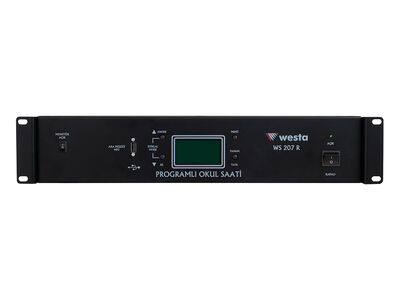 WS-207R - USB Girişli Akıllı Okul Saati Rack Tipi